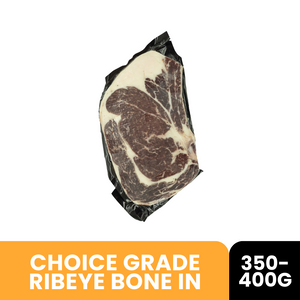 U.S. RIB EYE BONE IN, CHOICE GRADE || 400g