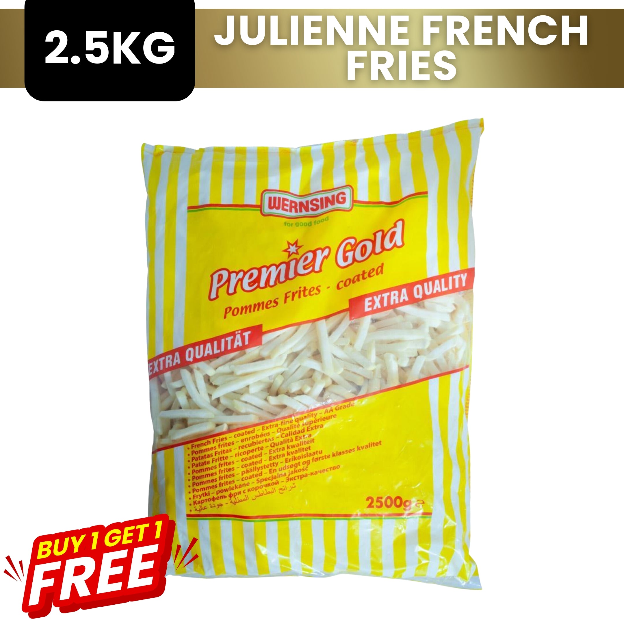 BUY 1 TAKE 1 JULIENNE FRENCH FRIES || 2.5KGS