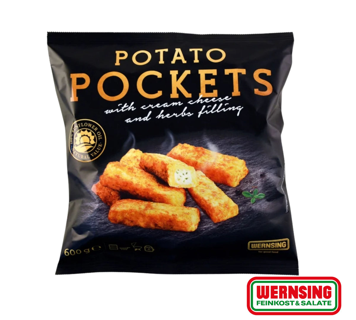 Potato Pockets with Cream Cheese and Herbs