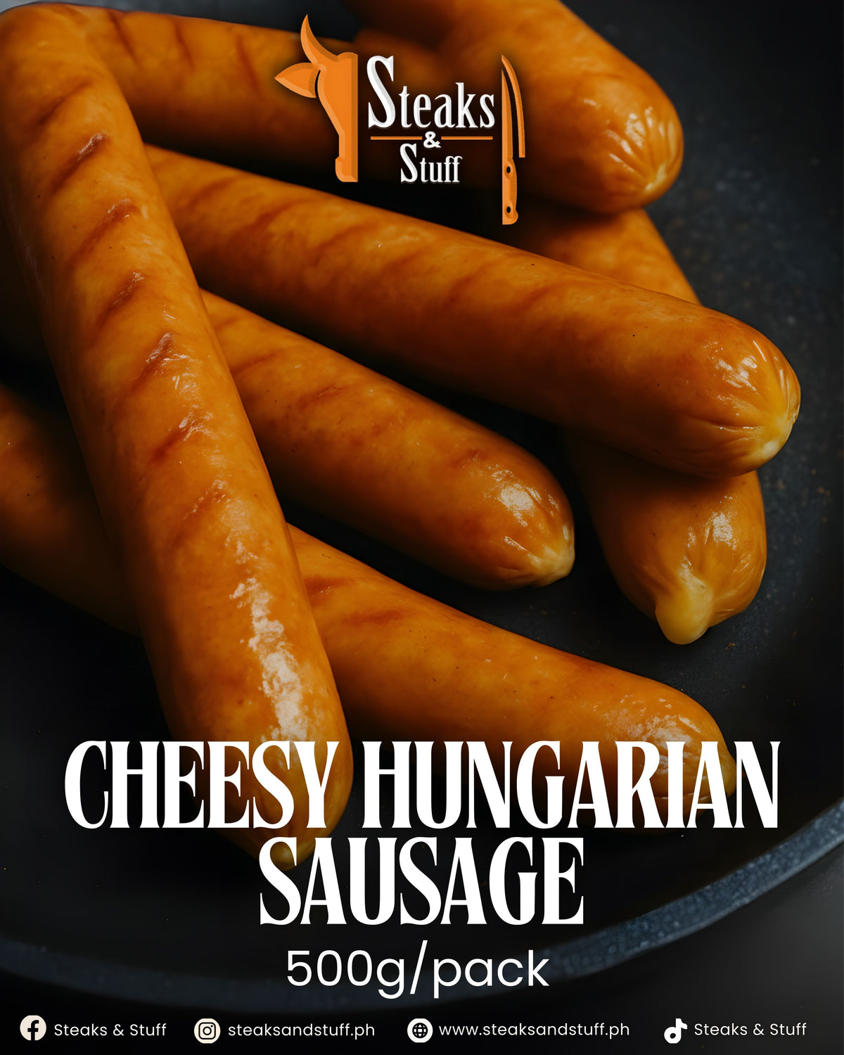 Steaks & Stuff Cheesy Hungarian Sausage
