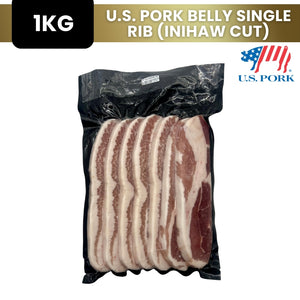 Pork Belly Single Rib (Inihaw Cut) || 1KG