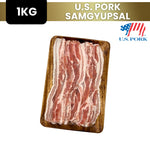 Load image into Gallery viewer, U.S. PORK SAMGYUPSAL (PORK BELLY) || 1kg
