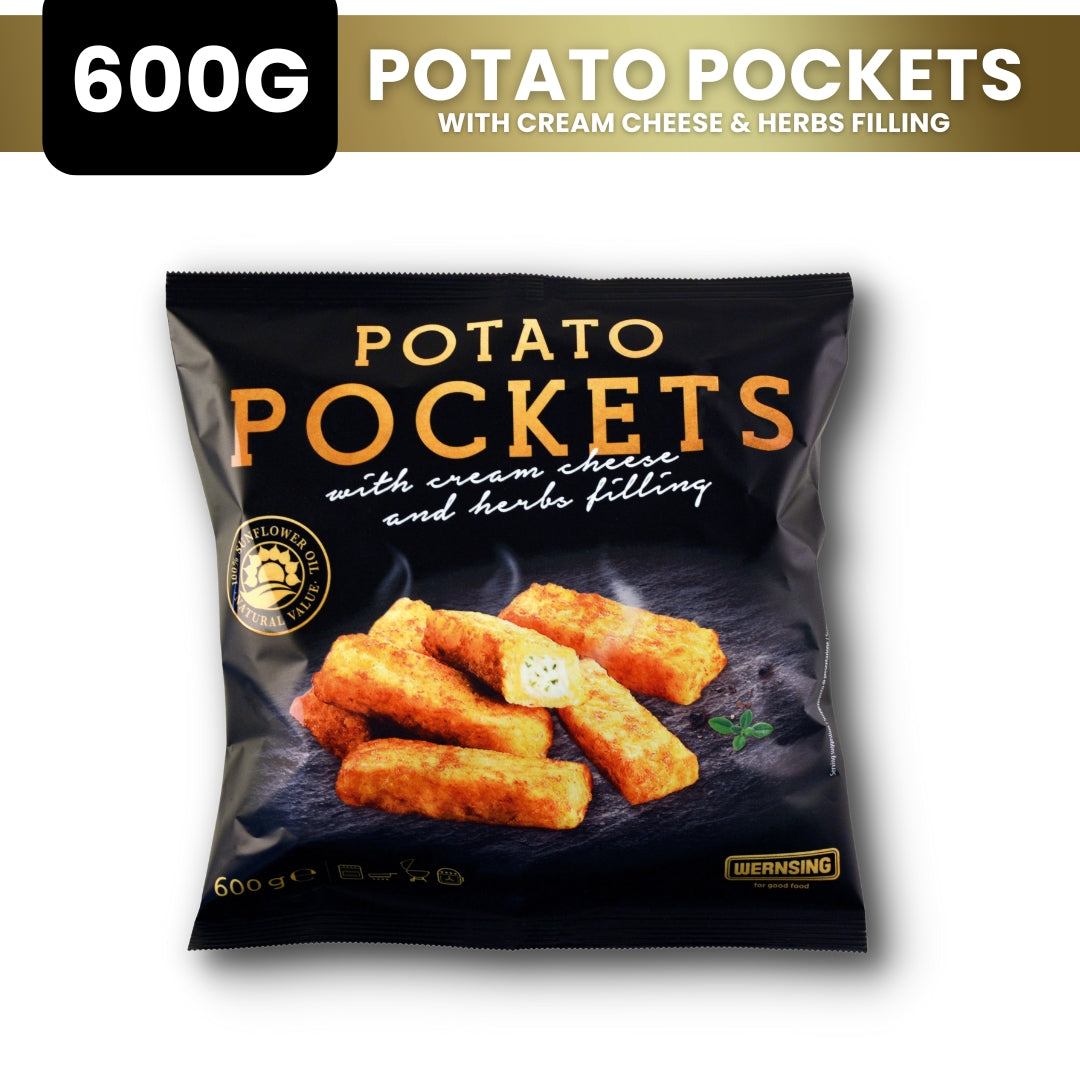 Potato Pockets with Cream Cheese and Herbs