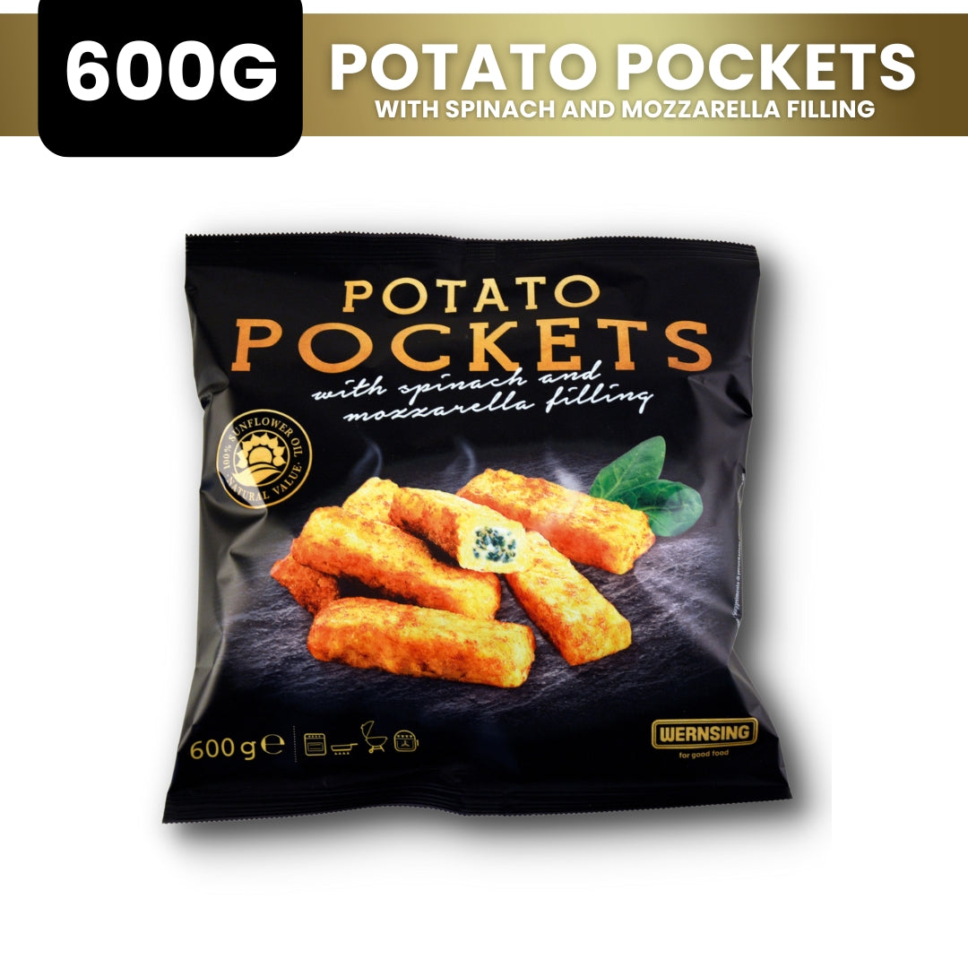 Potato Pockets with Spinach and Mozzarella