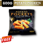 Load image into Gallery viewer, BUY 1 TAKE 1 POTATO POCKETS WITH SPINACH AND MOZARELLA FILLINGS | WERNSING | 600G

