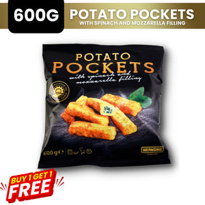 BUY 1 TAKE 1 POTATO POCKETS WITH SPINACH AND MOZARELLA FILLINGS | WERNSING | 600G