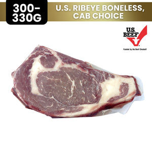 U.S. RIB EYE BONELESS, CAB CHOICE GRADE || 300-350g