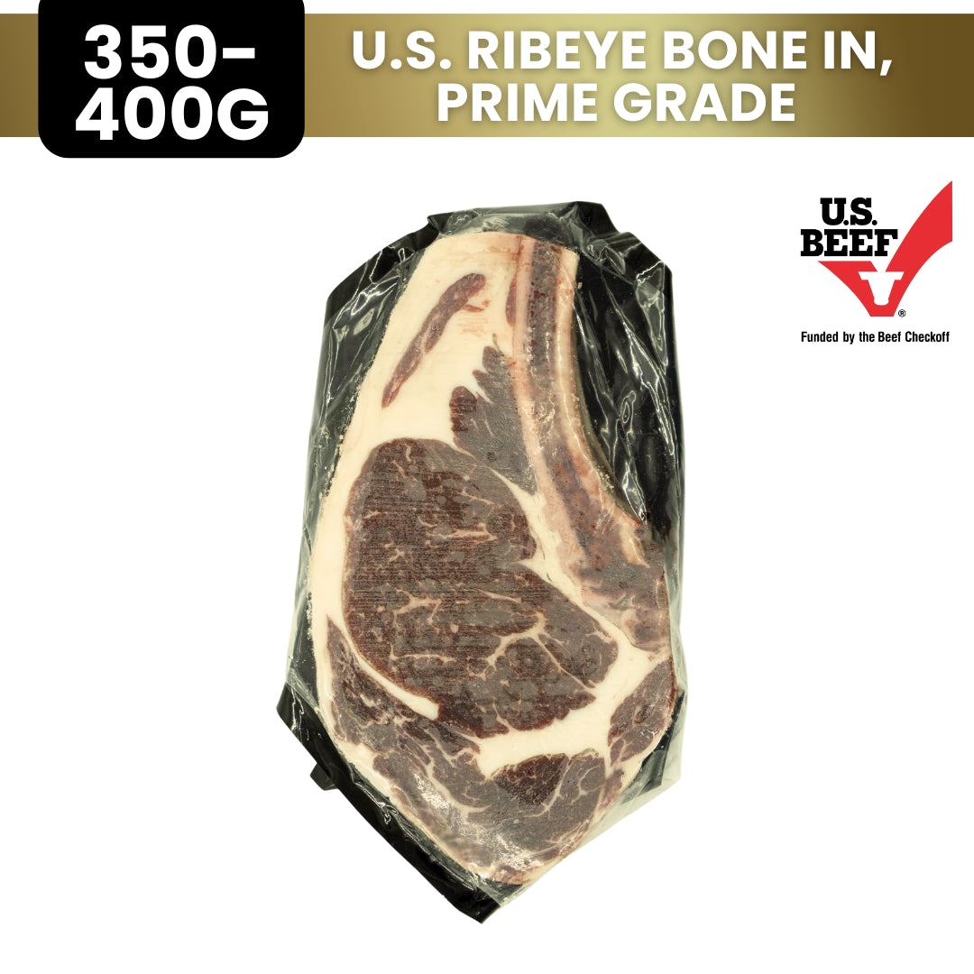 U.S. RIBEYE BONE IN, PRIME GRADE || 400g