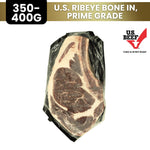 Load image into Gallery viewer, U.S. RIBEYE BONE IN, PRIME GRADE || 400g
